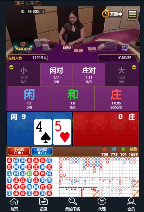微信大赢家真人H5百家乐/支付已接/带教程