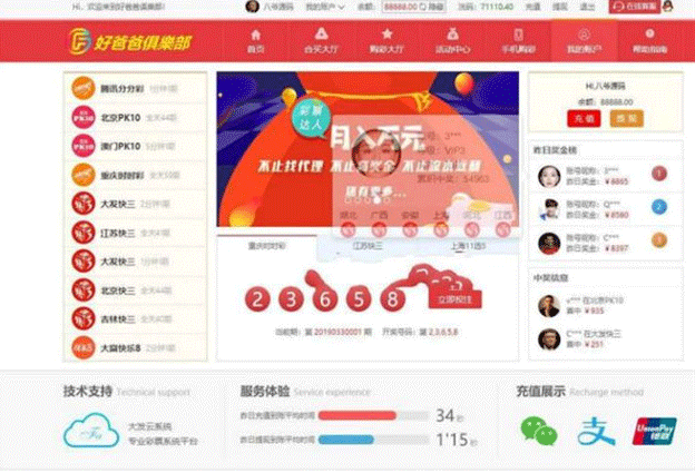 好爸俱乐部完美合买大厅+机器人cp+完整数据+完美运营+WAP+新菜种