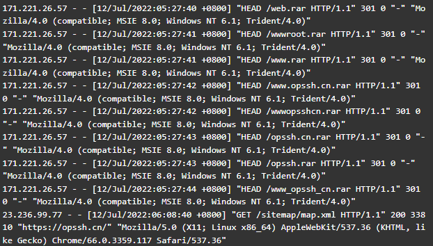 通过 Nginx 规则防止服务器被恶意扫描下载