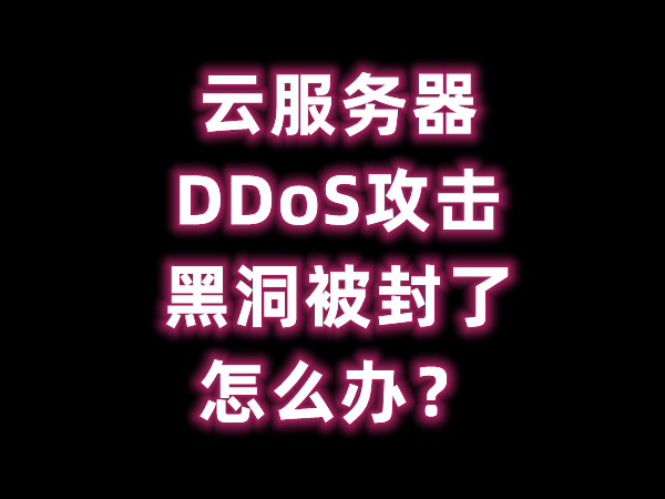 服务器 DDoS 攻击黑洞被封了怎么办？