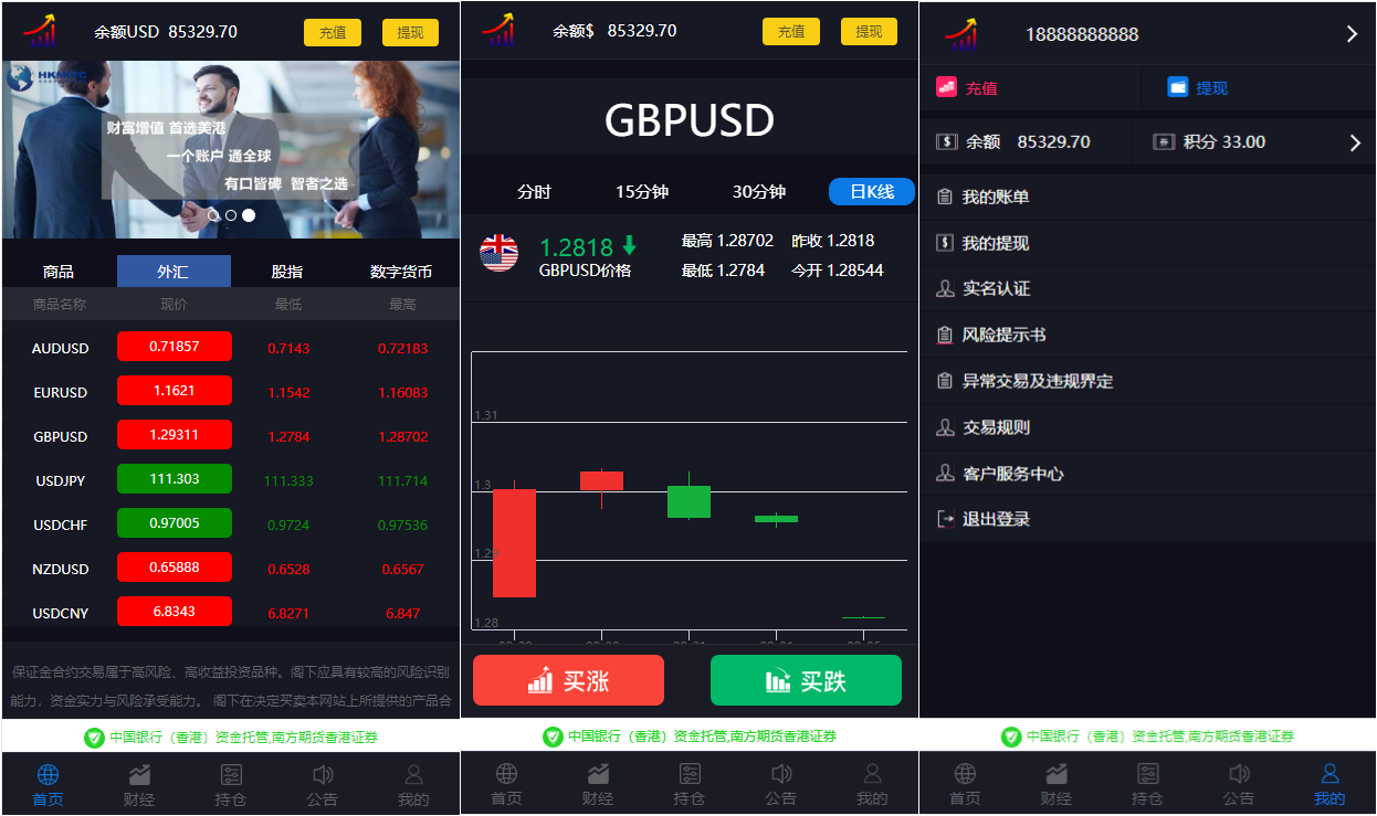 美金版外汇股指手动结算点位盘系统Yii源码 非时间盘+完善风控系统+完整数据
