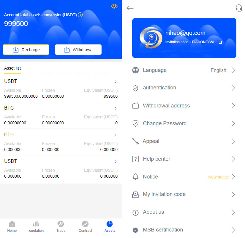 全开源代码白色UI界面虚拟币交易所系统源码,USDT/BTC加密货币交易所平台,虚拟币微交易币币合约交易 - 九牛源码网