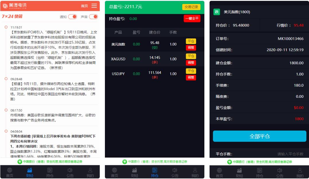 【美金点位盘】金融外汇交易所带风控功能 - 九牛源码网