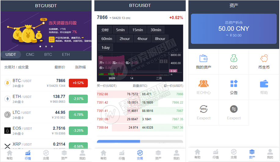 【最新完美运营版】价值1500元的区块链|虚拟数字货币交易所|BTC|OTC|币币交易|带充值区块链交易所 附视频教程 - 九牛源码网