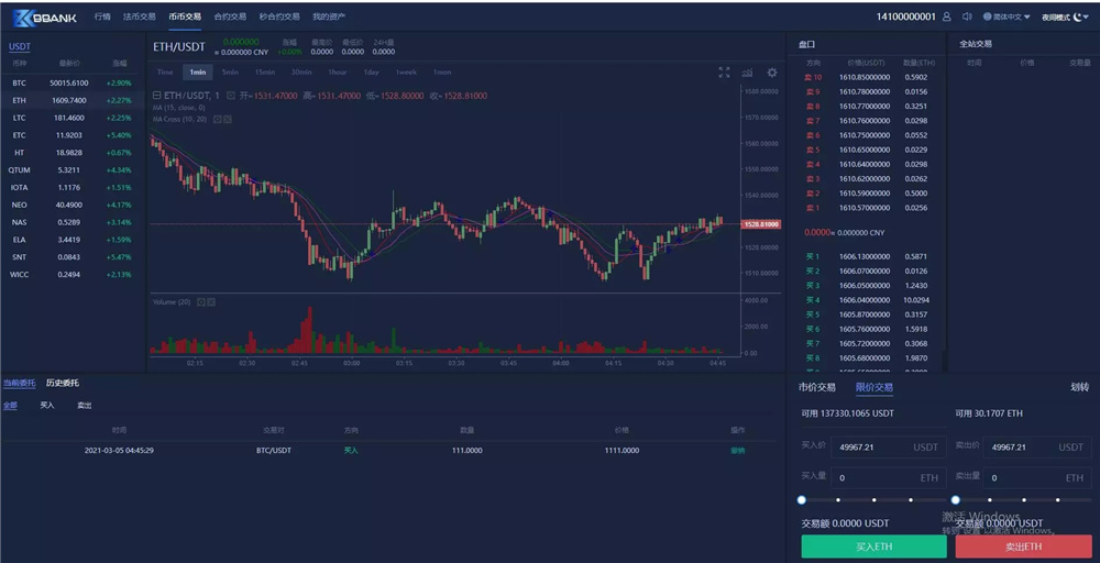 新版BBANK交易所完整源码 仿火币带秒合约+多语言 - 九牛源码网