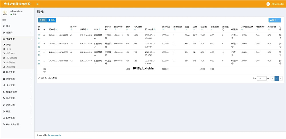 VUE的股票配资系统/点策略 - 九牛源码网