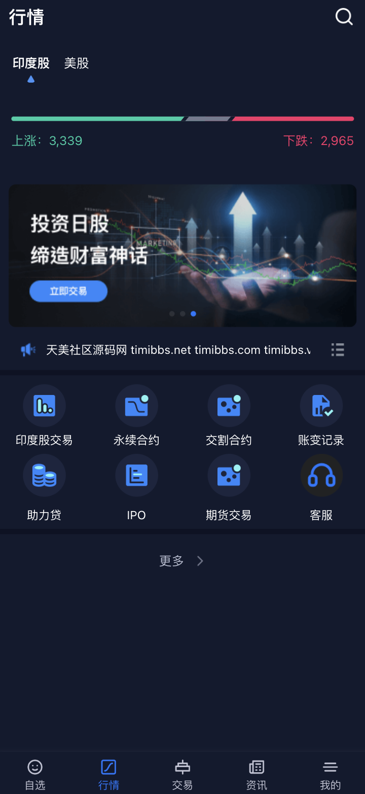 13国语言综合交易所美股印度股源码前端uniapp纯源码+后端Java纯源码	