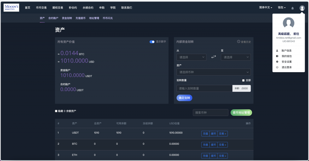 MOODY’S多语言交易所源码/币币交易+期权交易+秒合约交易+永续合约+交割合约+新币申购+投资理财/前端uniapp纯源码+后端PHP - 九牛源码网