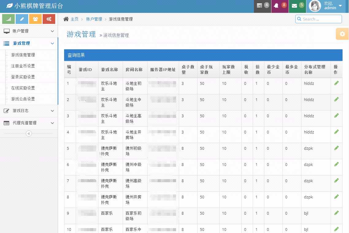 小熊棋牌全套完整源码打包，金币+房卡双玩法 内置9款游戏 - 九牛源码网