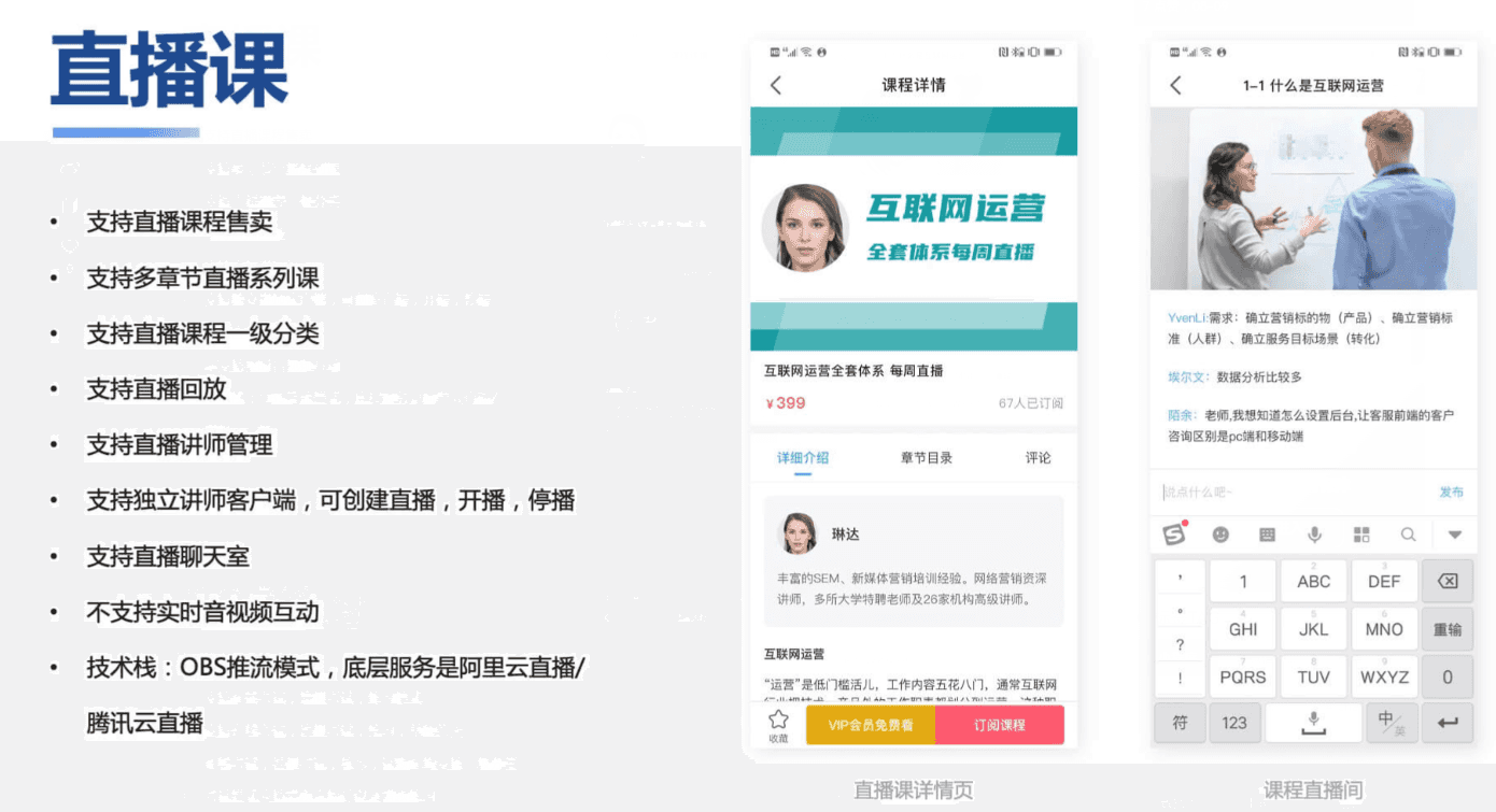 知识付费系统源码（pc+小程序+h5+app）前端后台完整源码