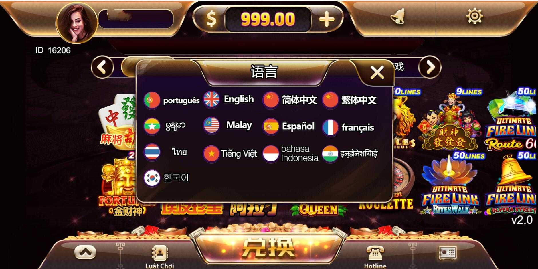 优米/游米H5跨境海外多语言电玩城黑金UI棋牌组件可封装APP
