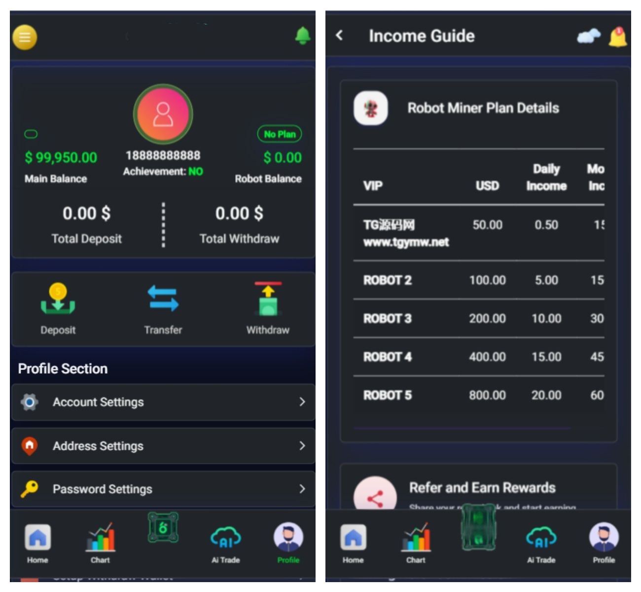 TIMIGPT Coin海外挖矿理财源码/Ai矿机投资理财系统/带视频教程 - 九牛源码网