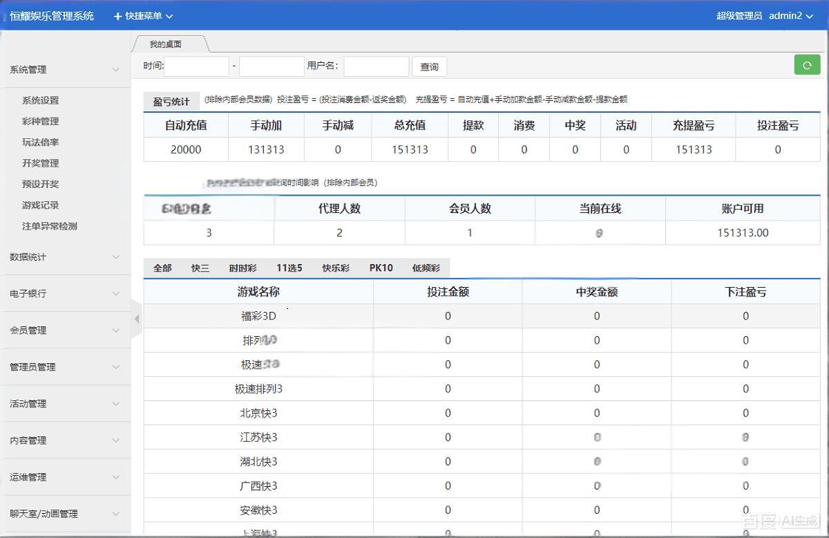 大富二开手机UI美化版/可以自由添加彩种/双玩法整站彩票系统源码/大富快三时时彩源码