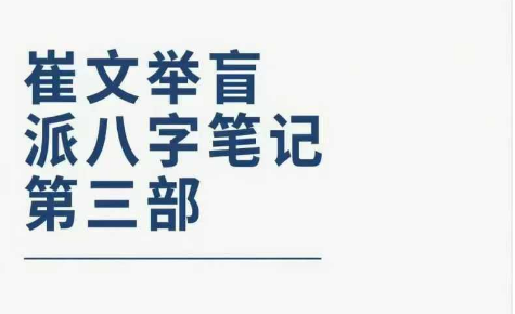 崔文举盲派八字笔记第三部 360页