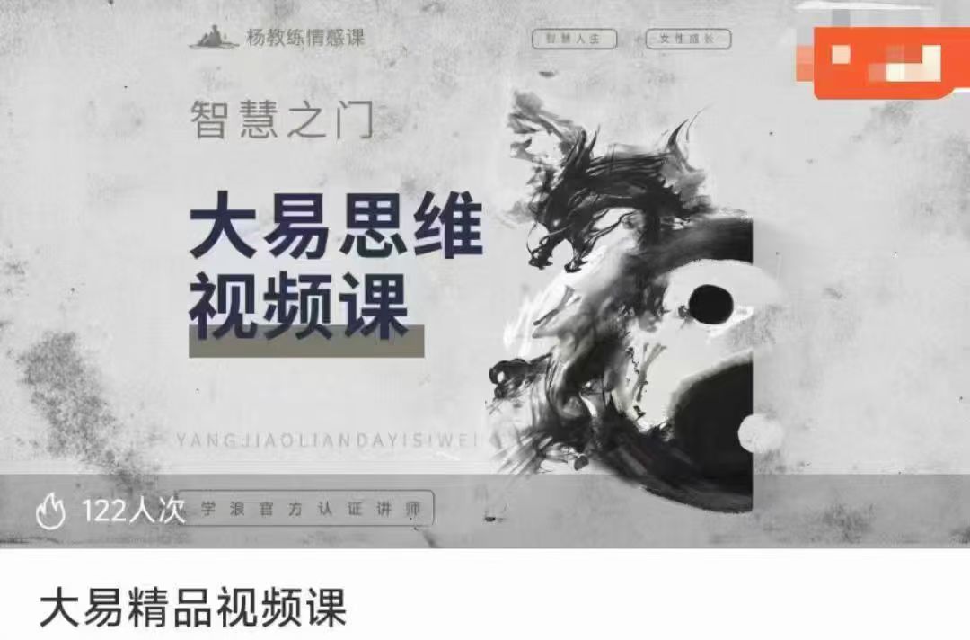 大易思维精品八字课程 视频53集