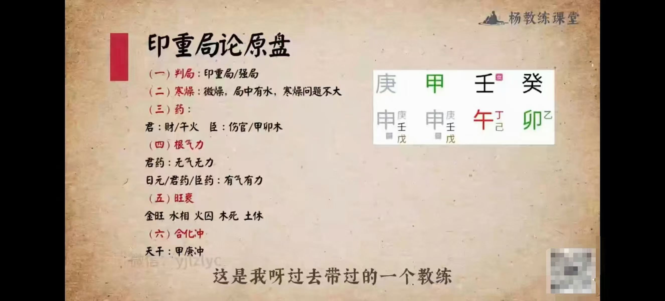 杨教练《大易八字思维训练营》教学视频80集