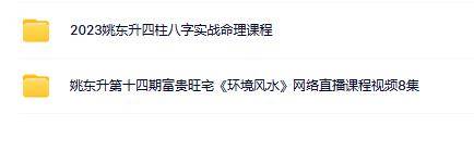 姚东升八字风水2套合集