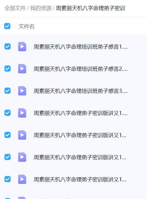 周素丽天机八字命理弟子密训14集