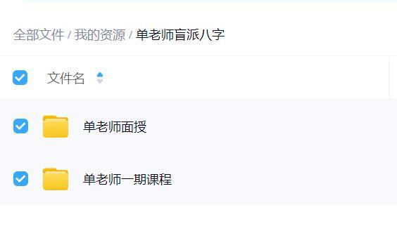 单老师盲派八字 （2套）