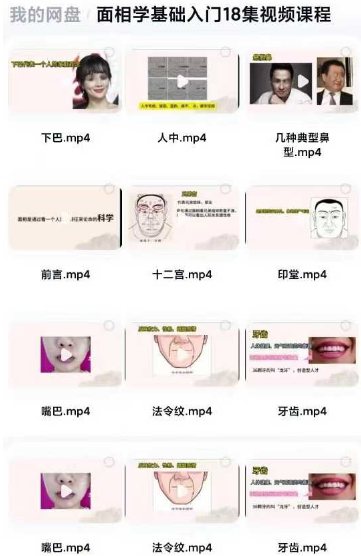 《面相学基础入门》18集视频