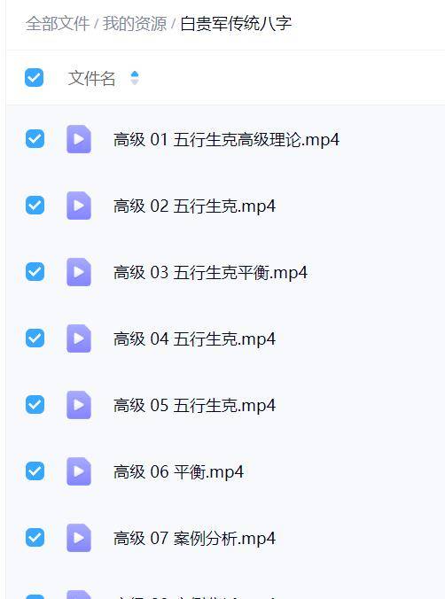 白贵军传统八字 33集