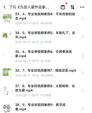 了凡《九宫八星外应象法专业》视频+音频53集