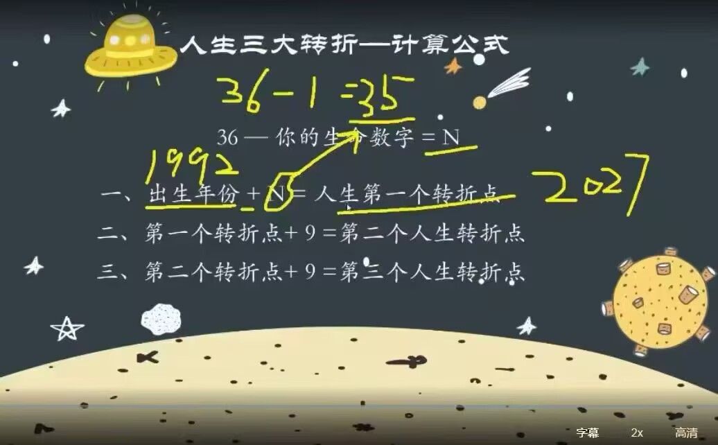 明玉 生命数字流年 姓名流年 5集