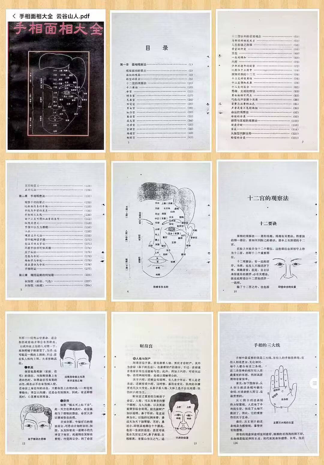 云谷山人《手相面相大全》301页