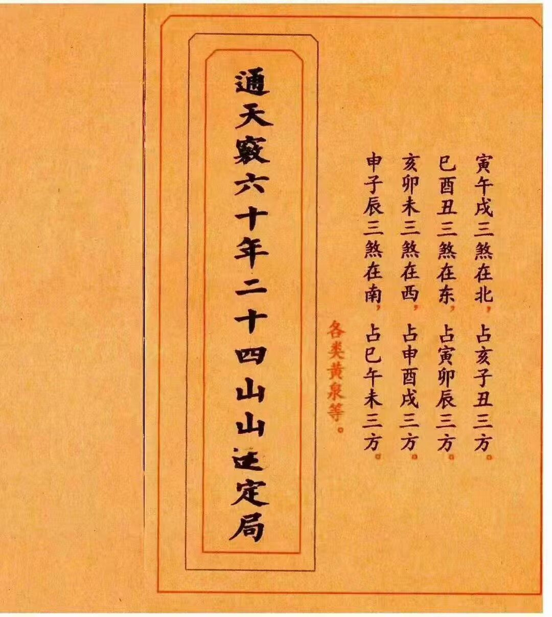 《通天窍六十年二十四山定局》，共90页