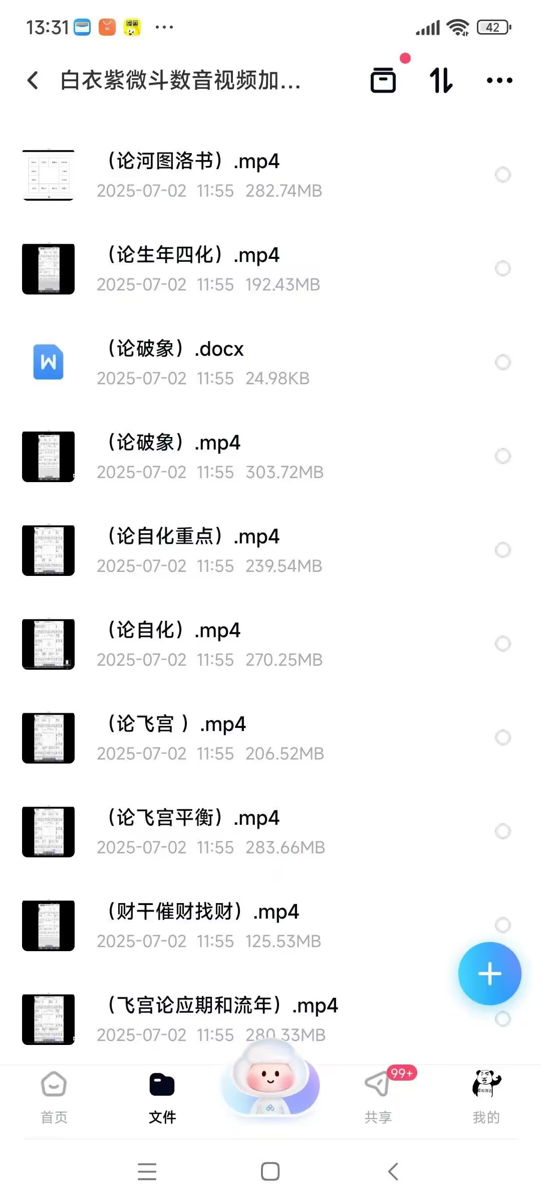 白衣紫微斗数音视频加文档视频32个文件