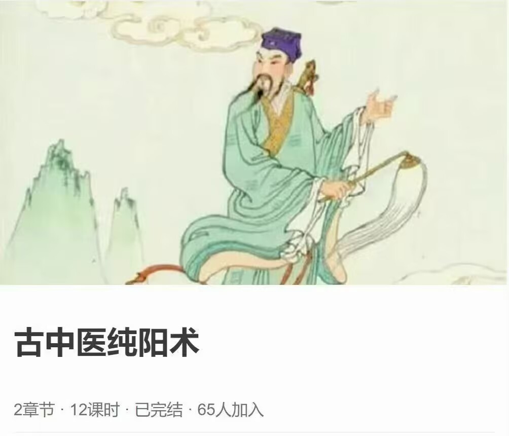 古中医(道医)纯阳术 全12讲视频课