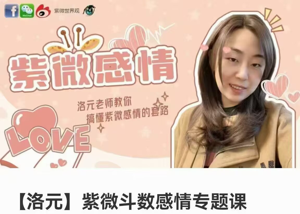 洛元 依婷系紫微斗数感情专题课 5节频视课