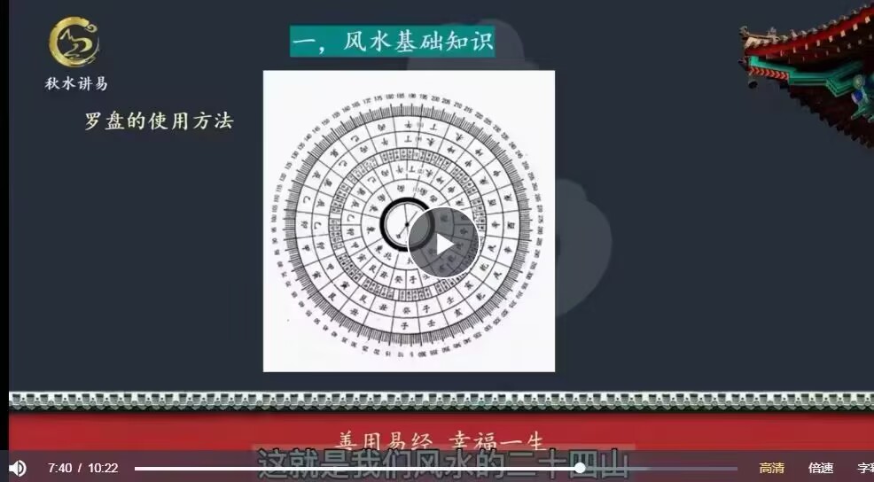 秋水老师阳宅风水入门教学视频19集