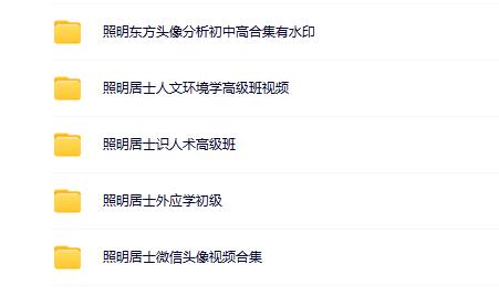 照明居士微信头像风水外应5套合集