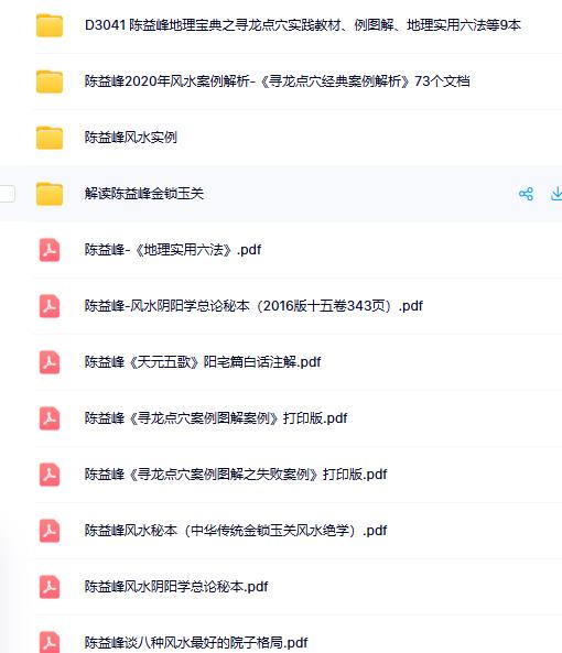 陈益峰风水合集