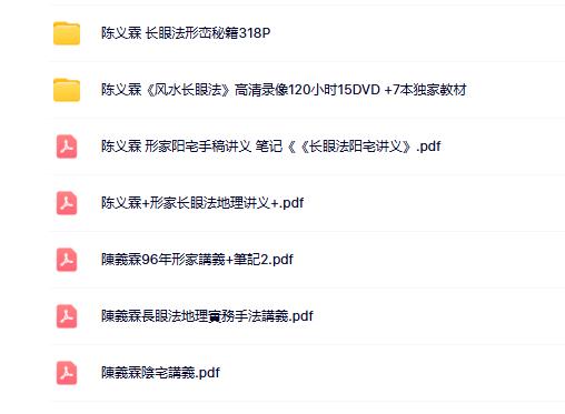 陈义霖风水7套合集