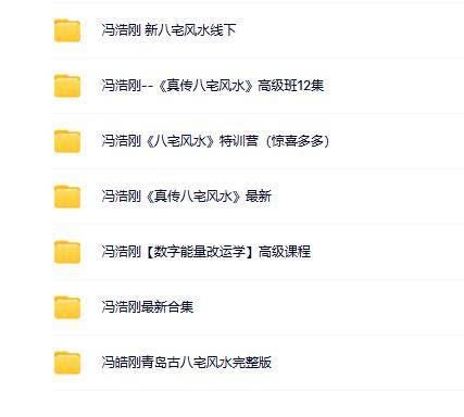 冯浩刚风水数字能量合集（10套)