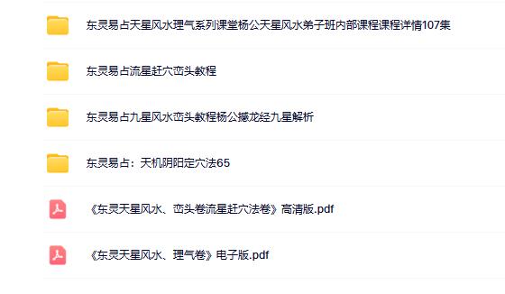 东灵易占风水合集 (6套）