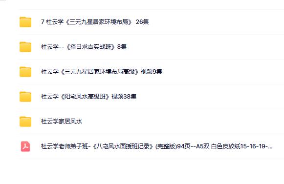 杜云学风水合集（6套）