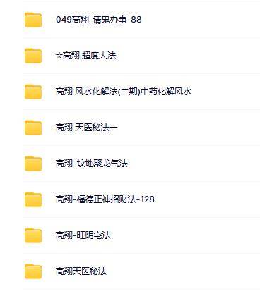 高翔老师坟地聚龙气法等合集（8套）