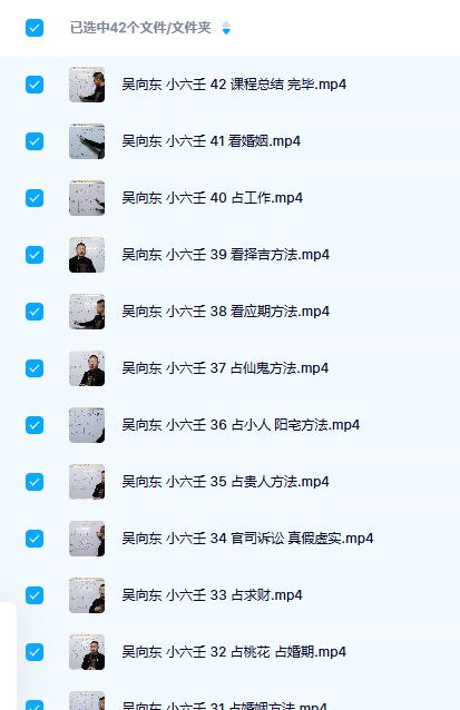 吴向东 小六壬42集