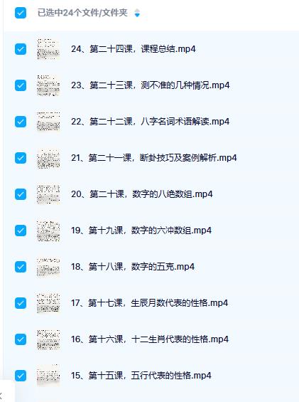 周盛渲《数字神断初级课程》24集