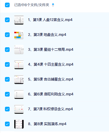 《和道斗数实践班》8集