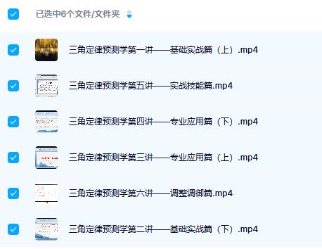 三角定律预测学精华课程