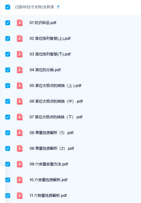 墨西《紫微星河》文档32份