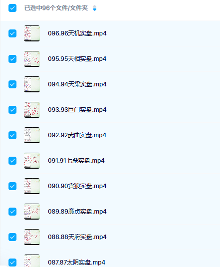 文彦博紫微斗数初中高级课程96集