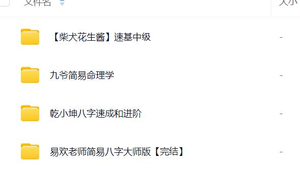 九爷命理+柴犬花生酱+乾小鲲+易欢八字合集