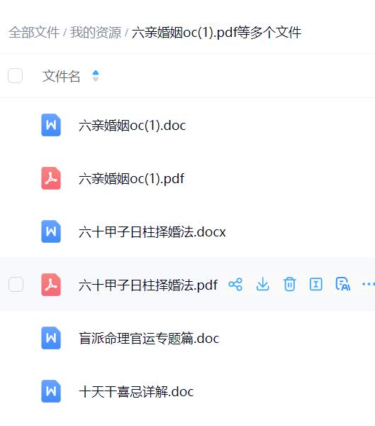 六亲婚姻文本合集（6本）