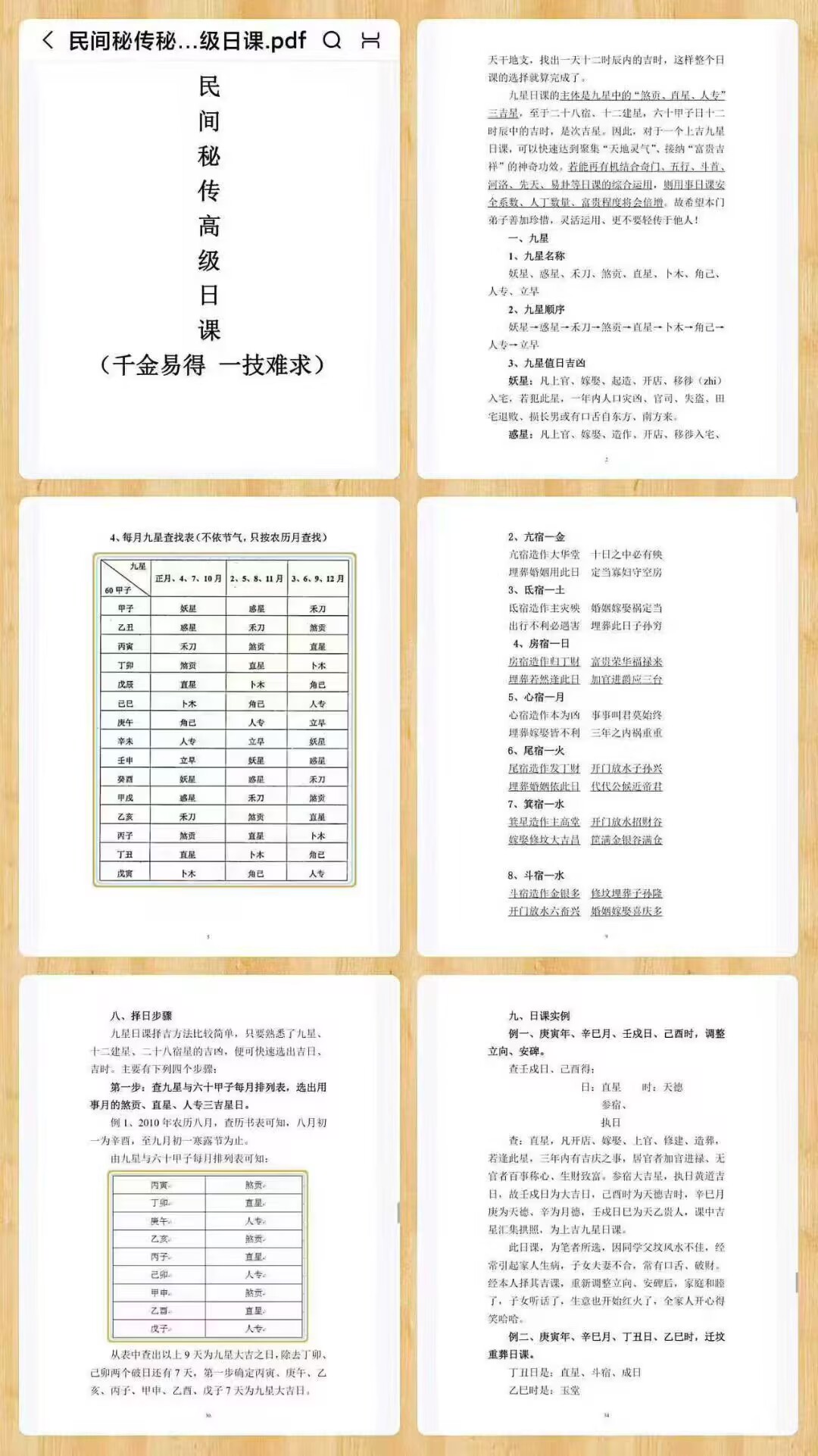 民间秘传九星日课高级日课(打印版） 59页