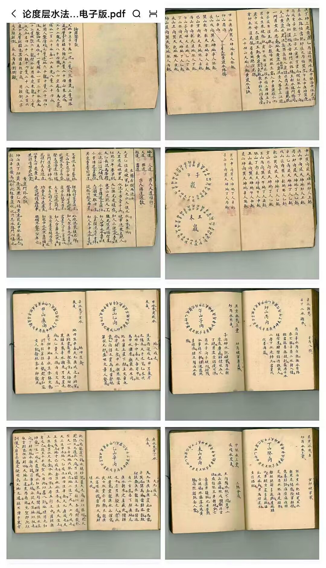 《论度层水法全秘》104筒子页,风水堪舆古籍